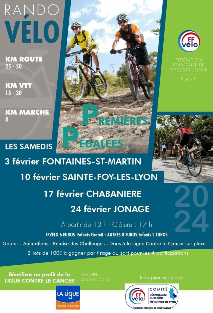 Premières Pédalées 2024 - Fontaines St Martin - Ste Foy Lès Lyon - Chabanière - Jonage