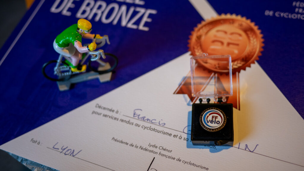 Remise de médaille FFvélo